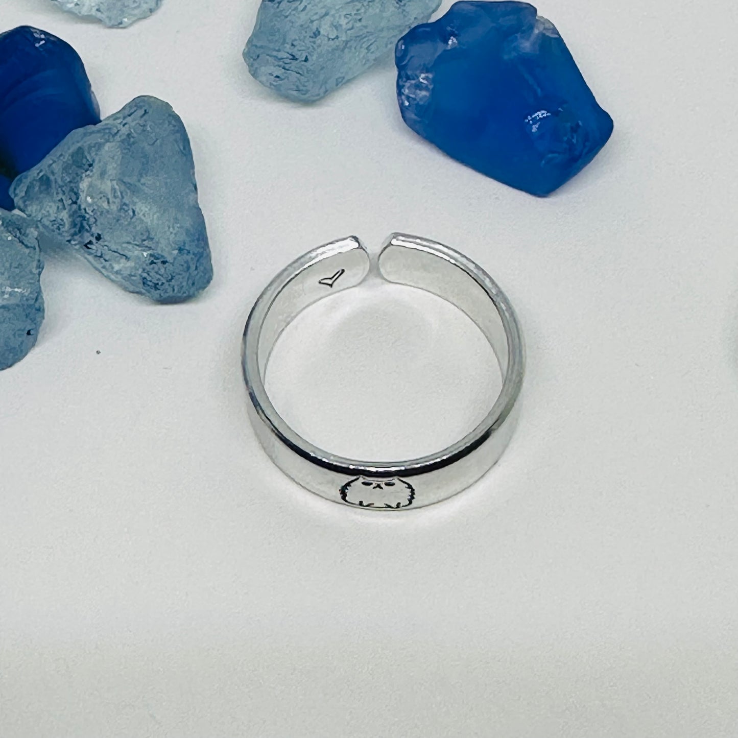 Cats Cats Cats! | Adorable Hand-Stamped Metal Cat Design Rings - Adjustable & Unique Feline Lover Gift