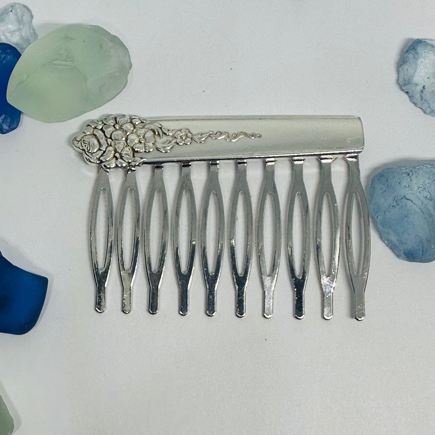 Vintage Silverware Hair Comb – Created with Repurposed Silver Plated Silverware