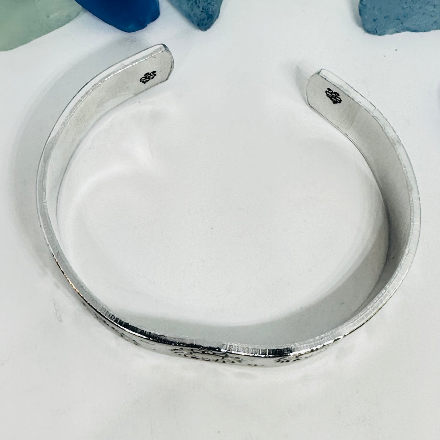 Sunflowers - Hand Stamped Cuff Bracelet