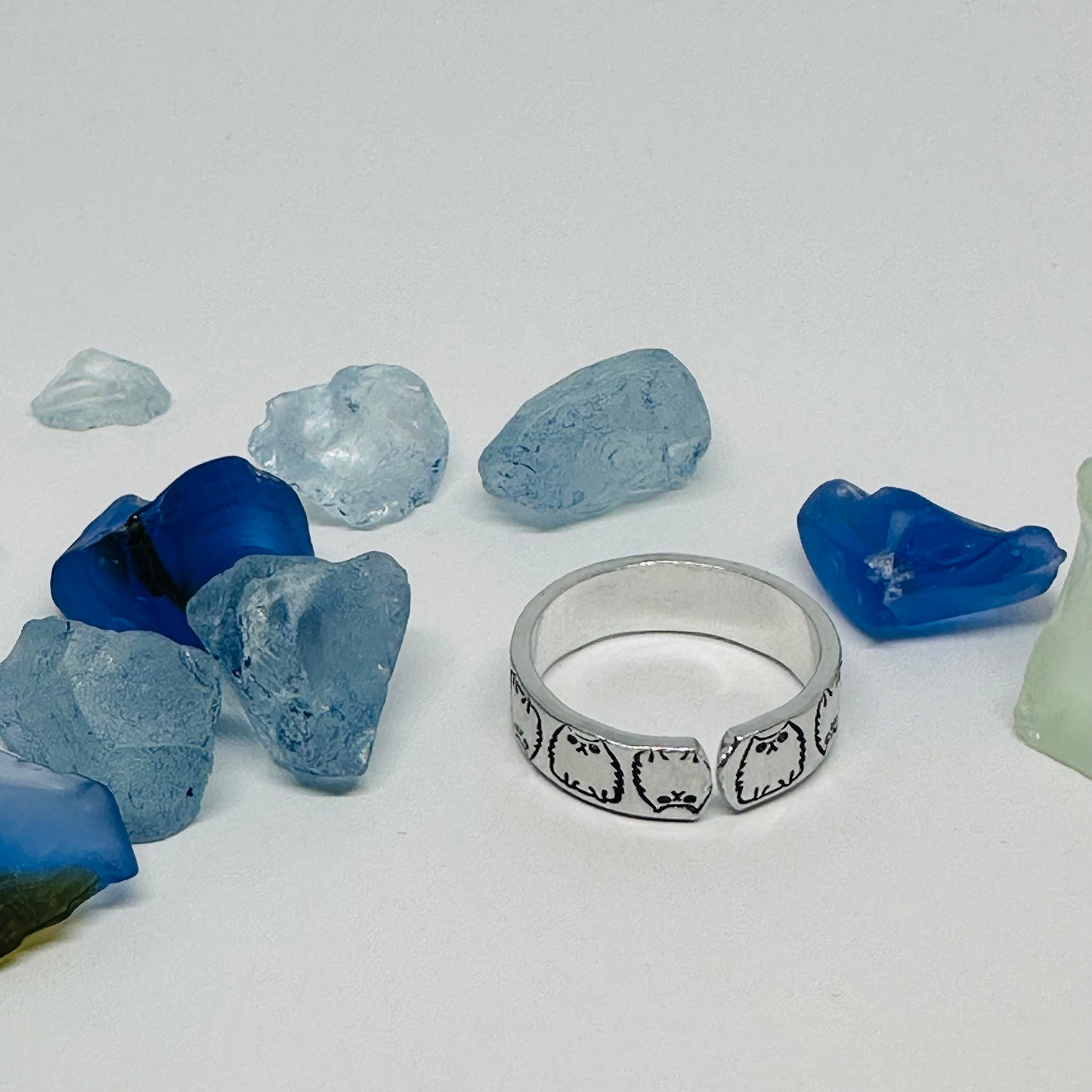 Cats Cats Cats! | Adorable Hand-Stamped Metal Cat Design Rings - Adjustable & Unique Feline Lover Gift