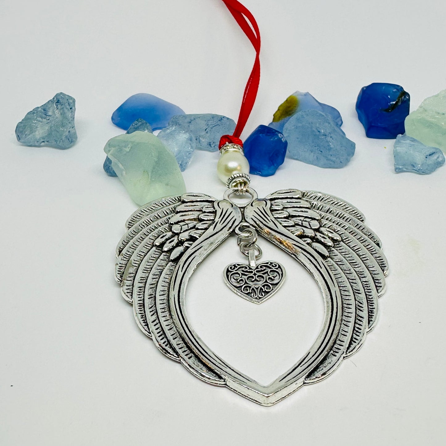 Angel Ornaments with Heart Charm