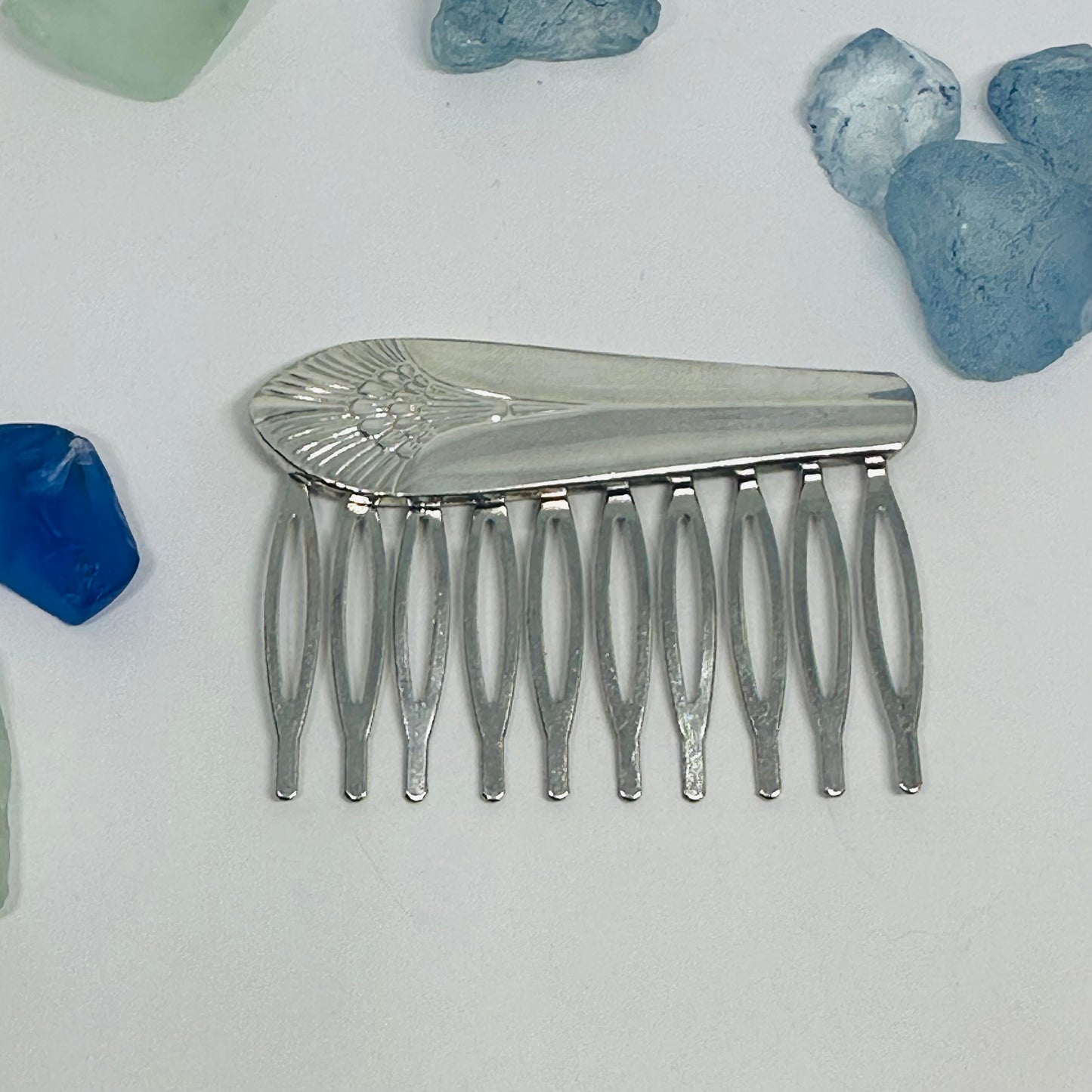 Vintage Silverware Hair Comb – Created with Repurposed Silver Plated Silverware