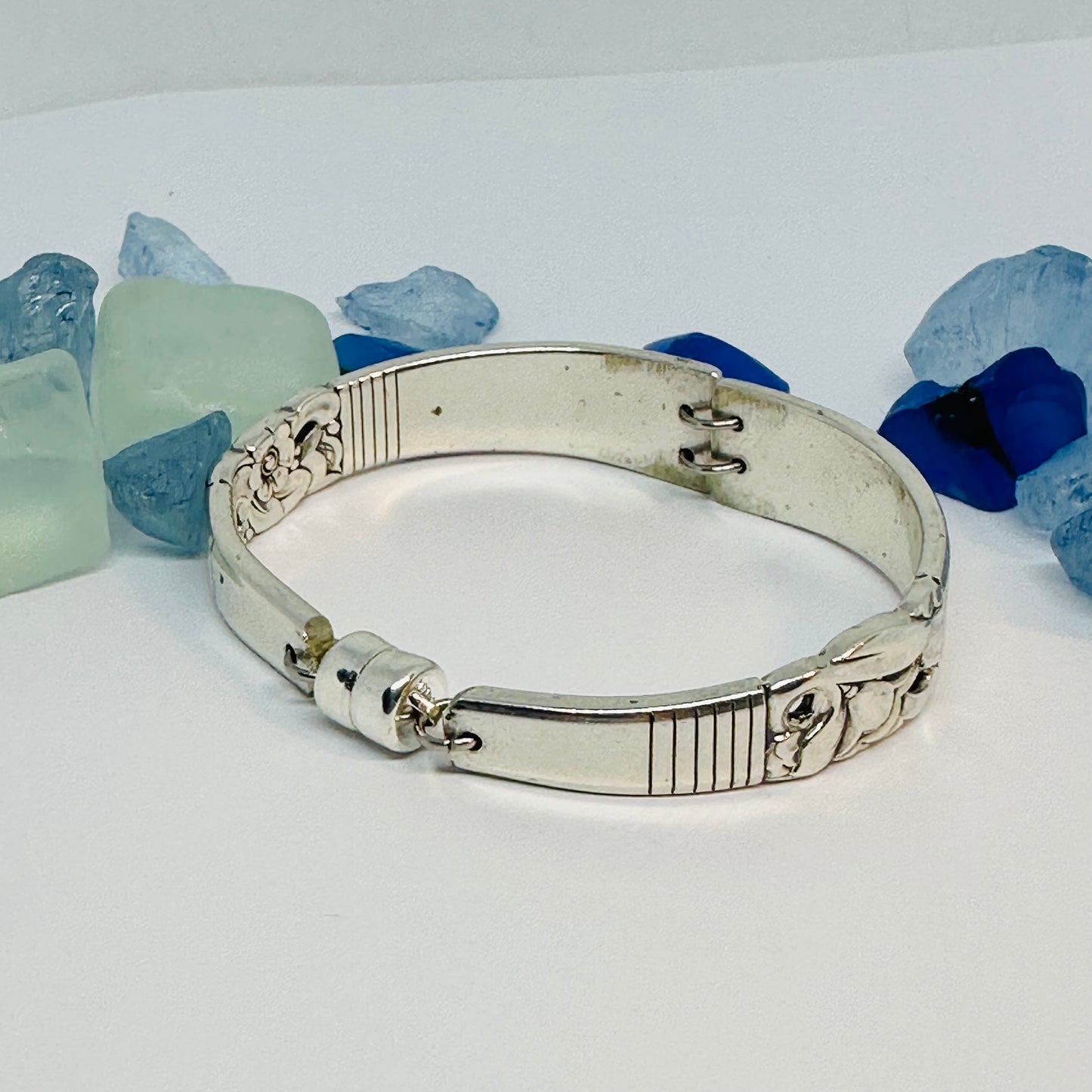 “Morning Star” 1948 Spoon Bracelet | Vintage Silverware | UpCycled | Antique Silverware Spoon Bracelet
