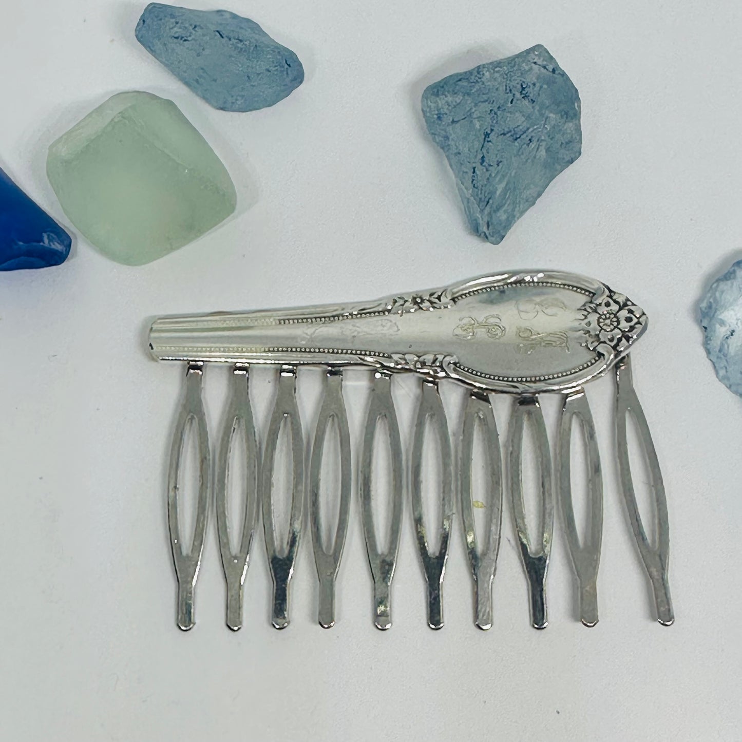 Vintage Silverware Hair Comb – Created with Repurposed Silver Plated Silverware