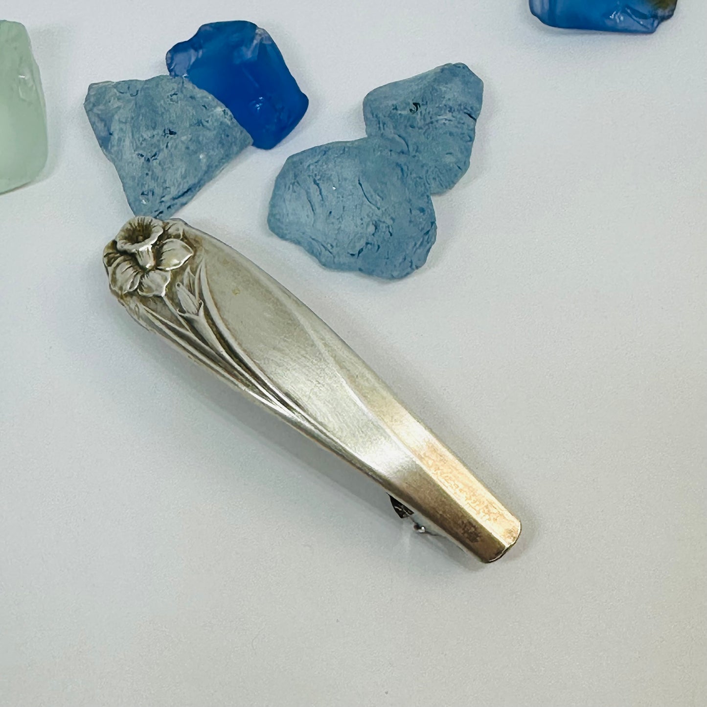 Handcrafted Vintage Silverware Hair Barrettes - Unique Patterns & Two Sizes Available