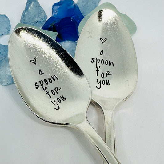 “A Spoon for You" Vintage Silverplated Hand Stamped Spoon | Novelty | Spoonies | Spoon Theory | Chronic Illness | Disability