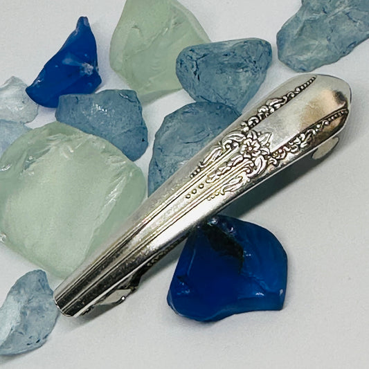 Handcrafted Vintage Silverware Hair Barrettes - Unique Patterns & Two Sizes Available