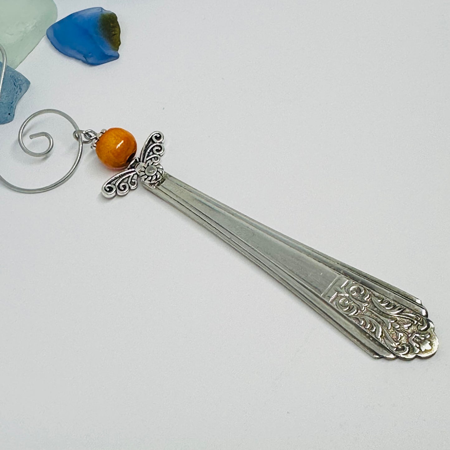 Angel Ornaments and Pendants made with Vintage Silverware