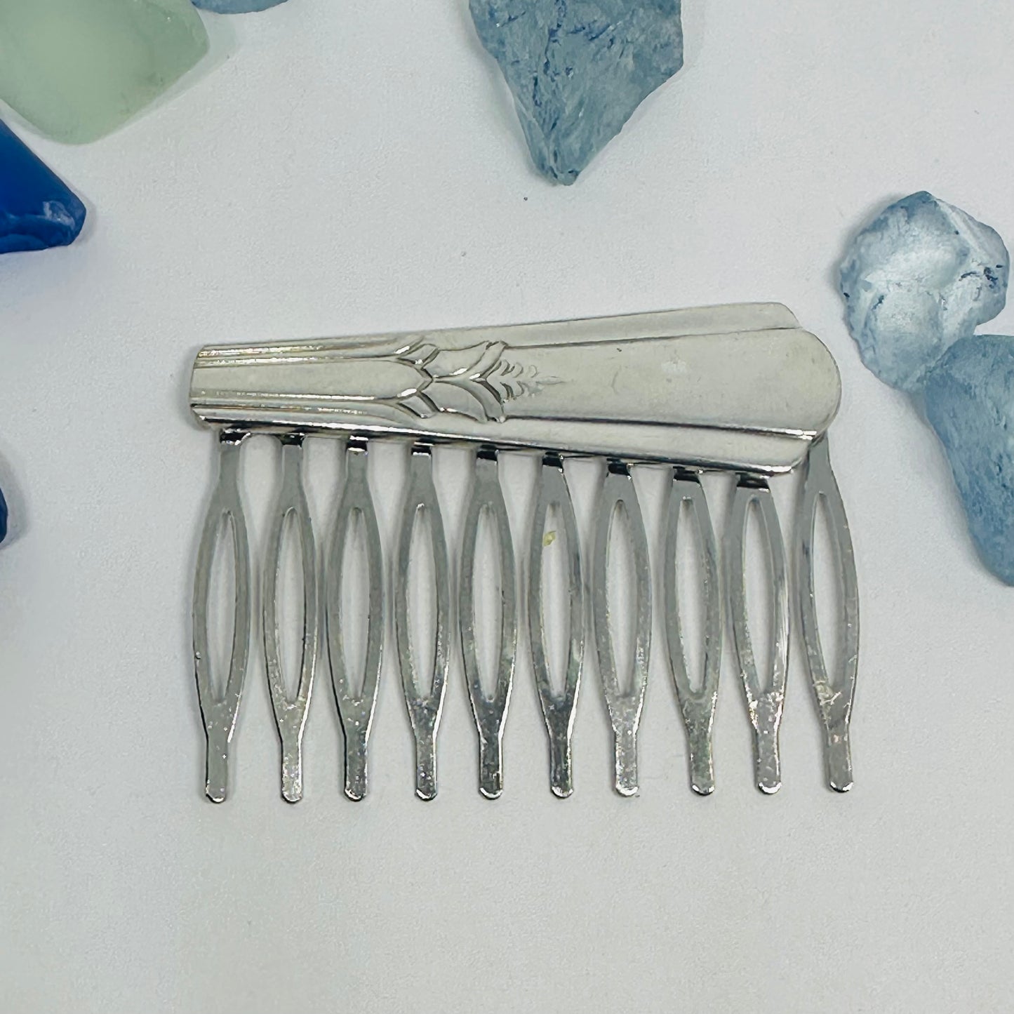 Vintage Silverware Hair Comb – Created with Repurposed Silver Plated Silverware