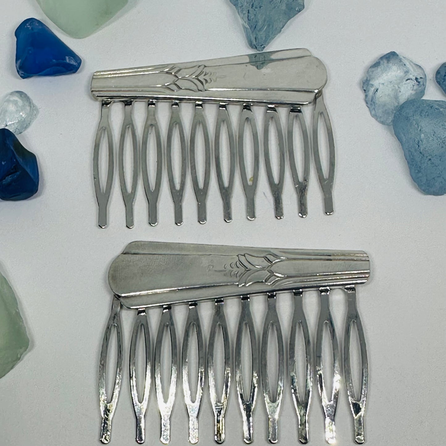 Vintage Silverware Hair Comb – Created with Repurposed Silver Plated Silverware