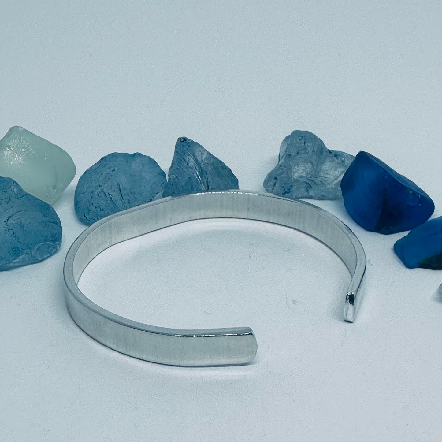 be kind ... of a badass - Hand Stamped Double-Sided 1/4" Aluminum Cuff