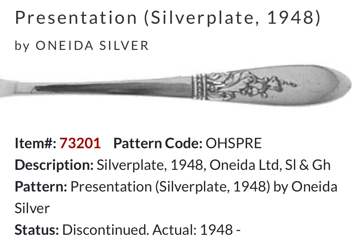 “Presentation” (1948) Key Ring | Vintage Silverplate