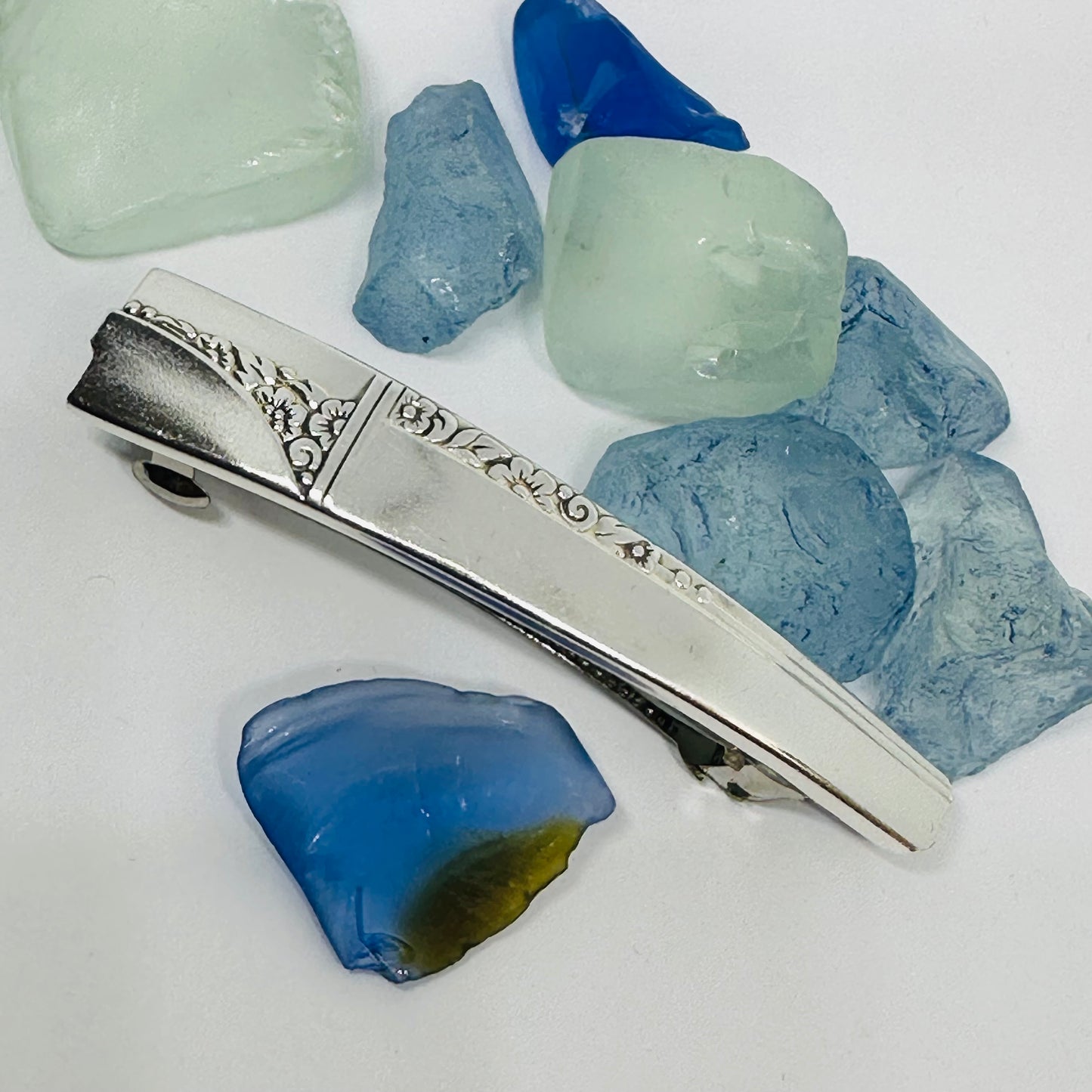Handcrafted Vintage Silverware Hair Barrettes - Unique Patterns & Two Sizes Available