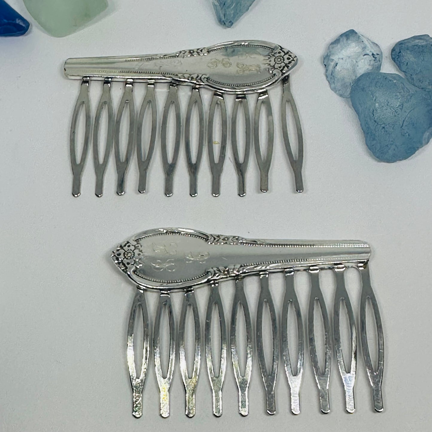 Vintage Silverware Hair Comb – Created with Repurposed Silver Plated Silverware