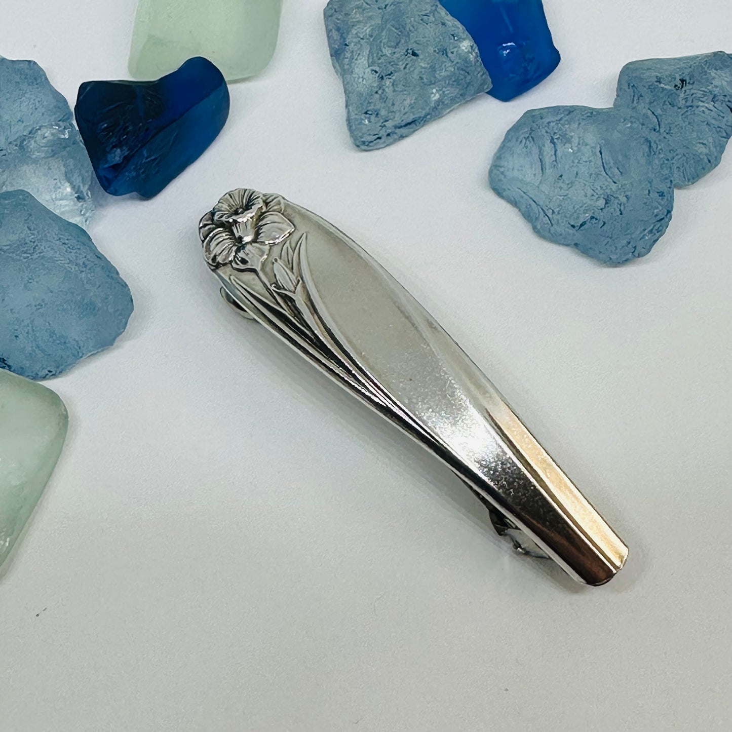 Handcrafted Vintage Silverware Hair Barrettes - Unique Patterns & Two Sizes Available
