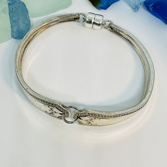 “Adam” 1917 Spoon Bracelet | Vintage Silverware  | UpCycled | Antique Silverware Spoon Bracelet
