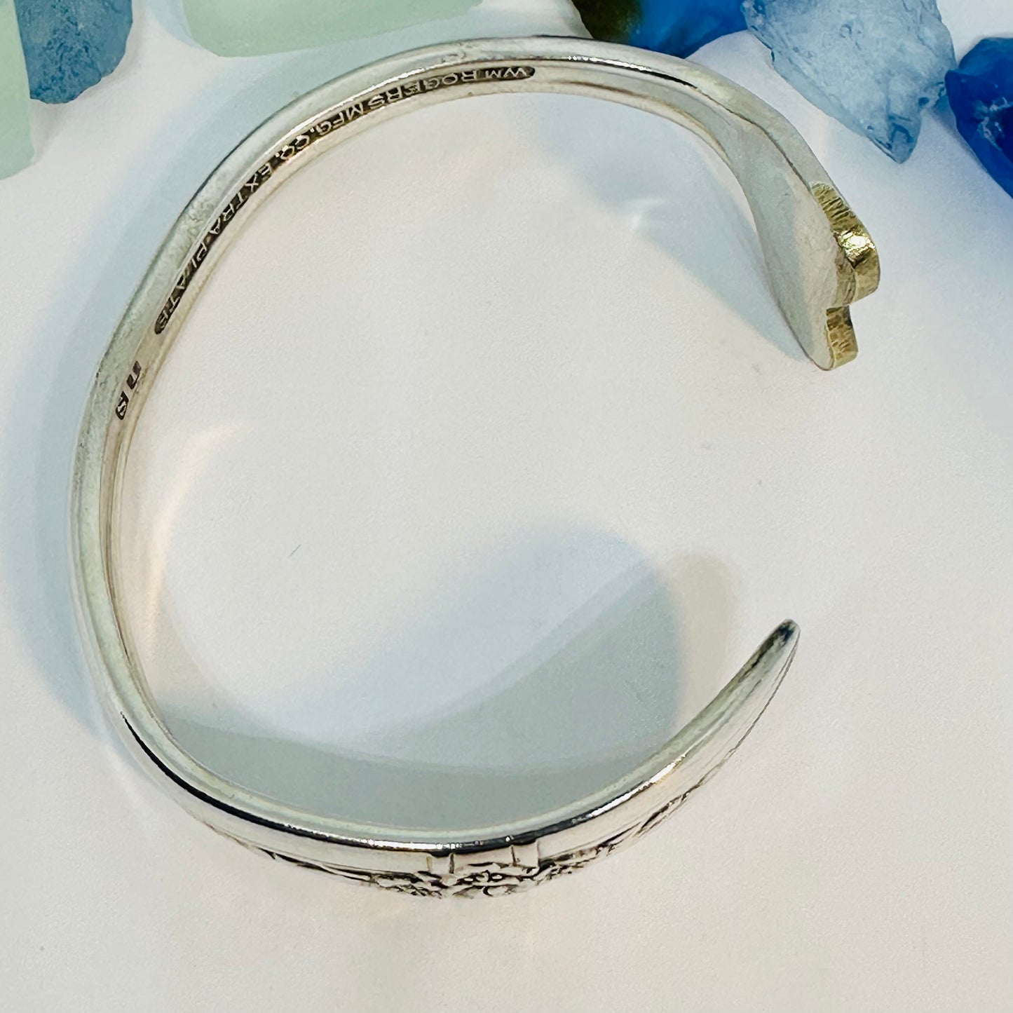 “Triumph” Silverplate 1941 Bracelet Mermaid Tail Heart Whale Tail | Vintage | Int’l Silver | Up-Cycled | Spoon Fork | Antique