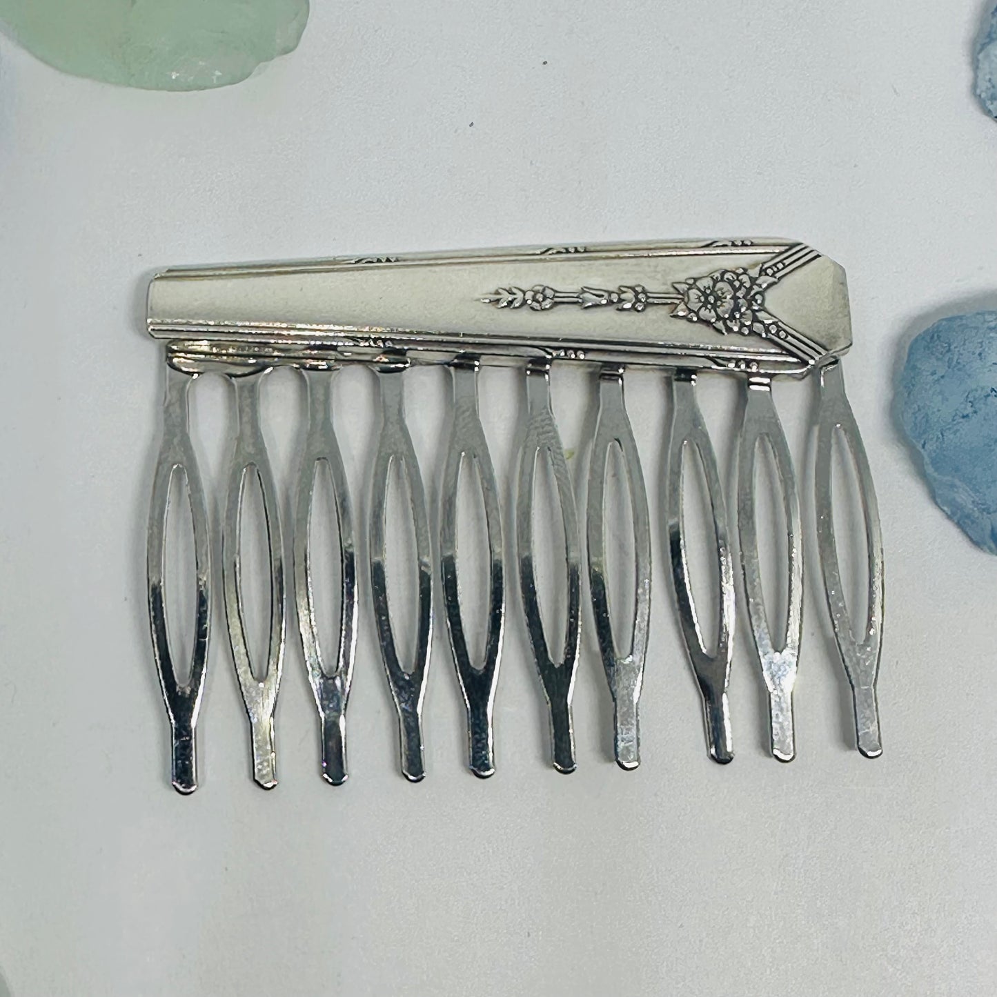 Vintage Silverware Hair Comb – Created with Repurposed Silver Plated Silverware