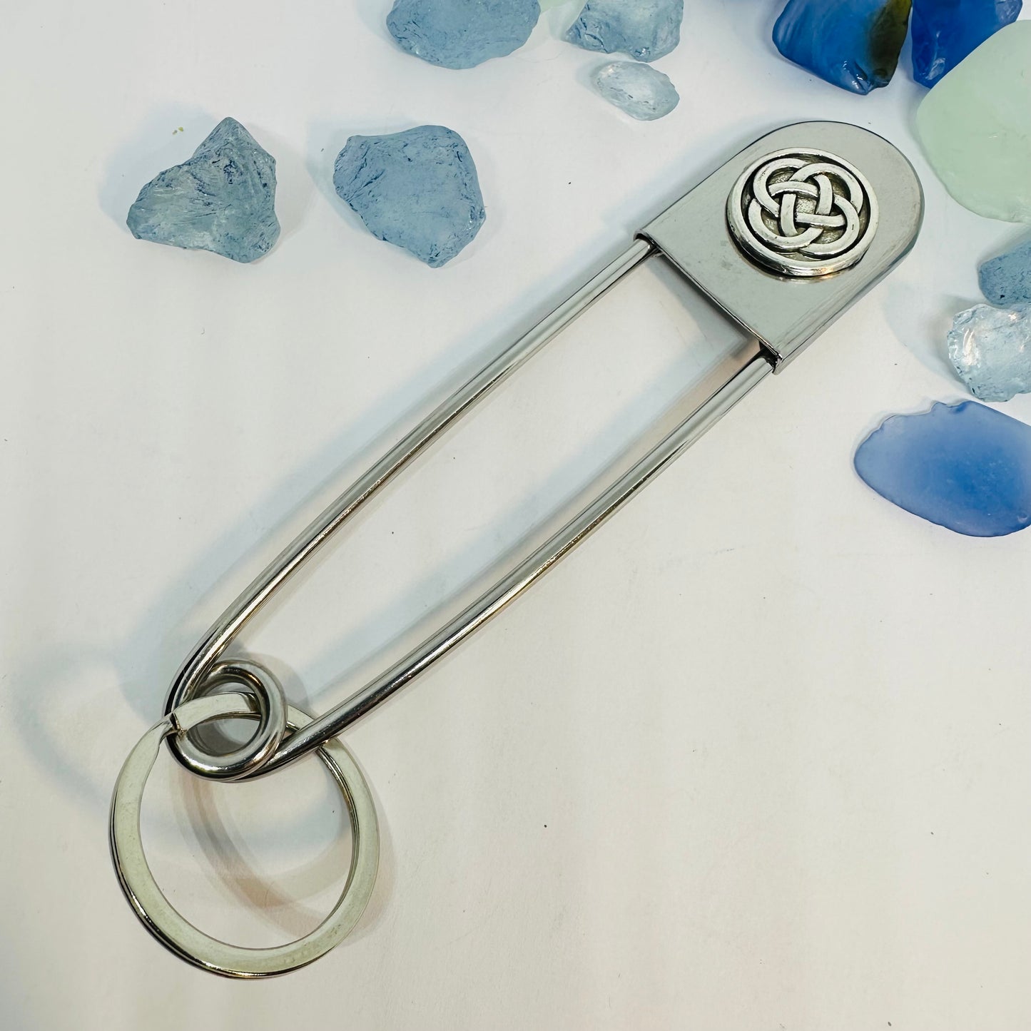 Giant Celtic Safety Clip | Key Ring | Kilt Brooch | Horse Blanket | Irish Knot | Triskele | Triskelion