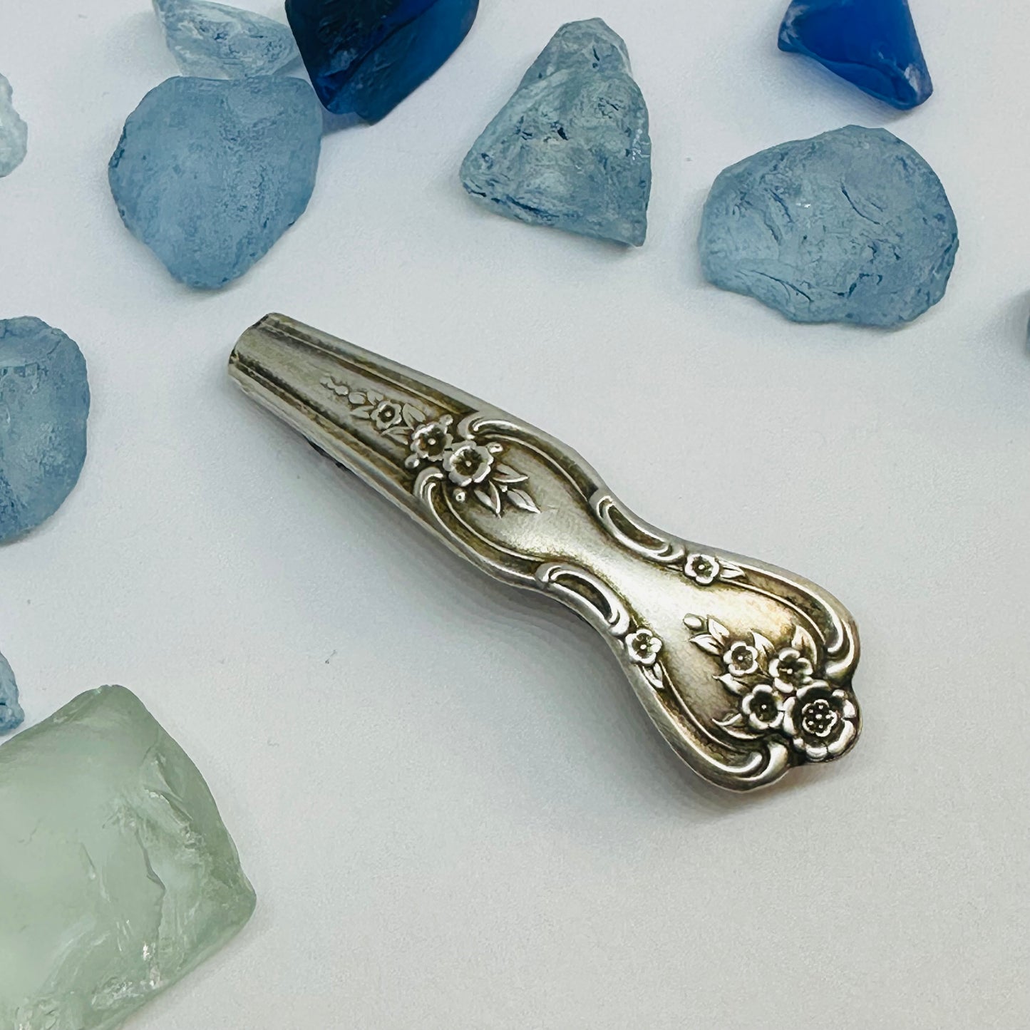 Handcrafted Vintage Silverware Hair Barrettes - Unique Patterns & Two Sizes Available