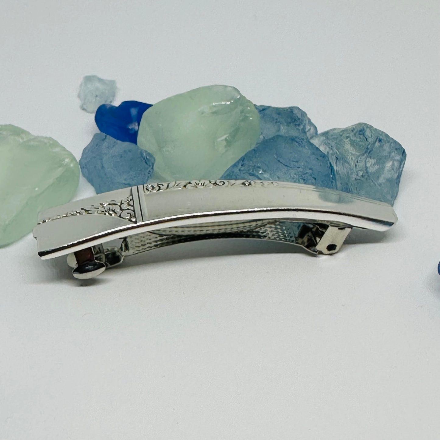 Handcrafted Vintage Silverware Hair Barrettes - Unique Patterns & Two Sizes Available