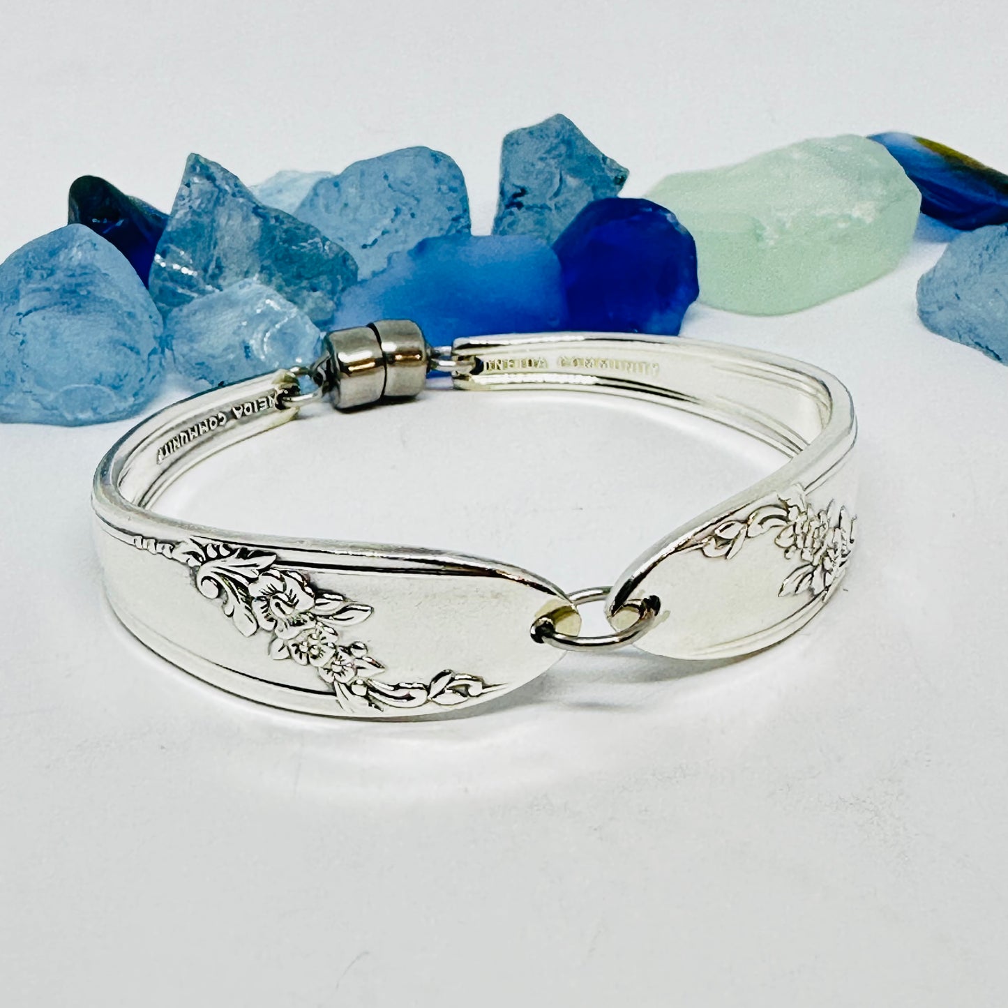 “Queen Bess II” 1946 Spoon Bracelet | Vintage Silverware | Oneida | Up-Cycled Bracelet | Silverware Spoon Bracelet | Antique Spoon Bracelet