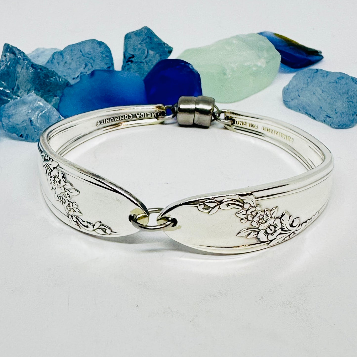 “Queen Bess II” 1946 Spoon Bracelet | Vintage Silverware | Oneida | Up-Cycled Bracelet | Silverware Spoon Bracelet | Antique Spoon Bracelet
