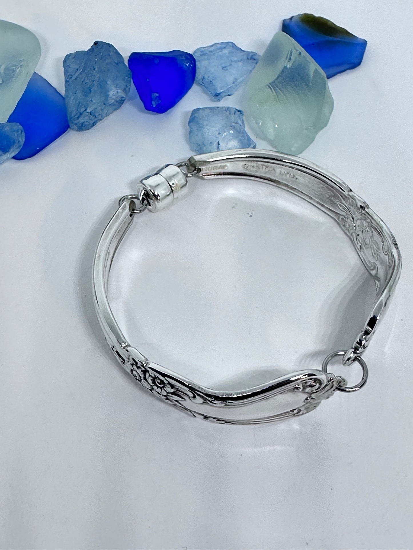 “Valley Rose” 1956 Spoon Bracelet | Vintage Silverware | Oneida | Up-Cycled Bracelet | Silverware | Antique Spoons