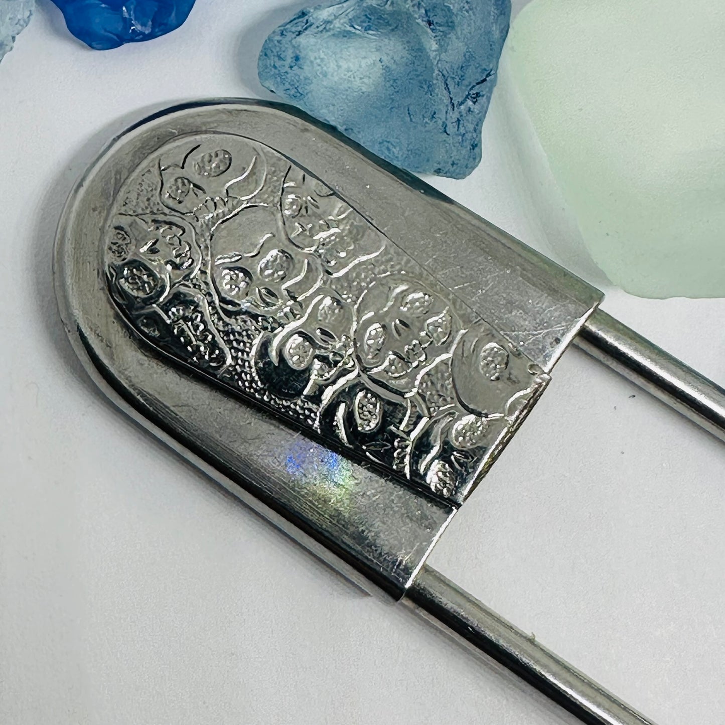 Giant Stainless Steel Design Safety Clip | Key Ring | Kilt Brooch | Horse Blanket