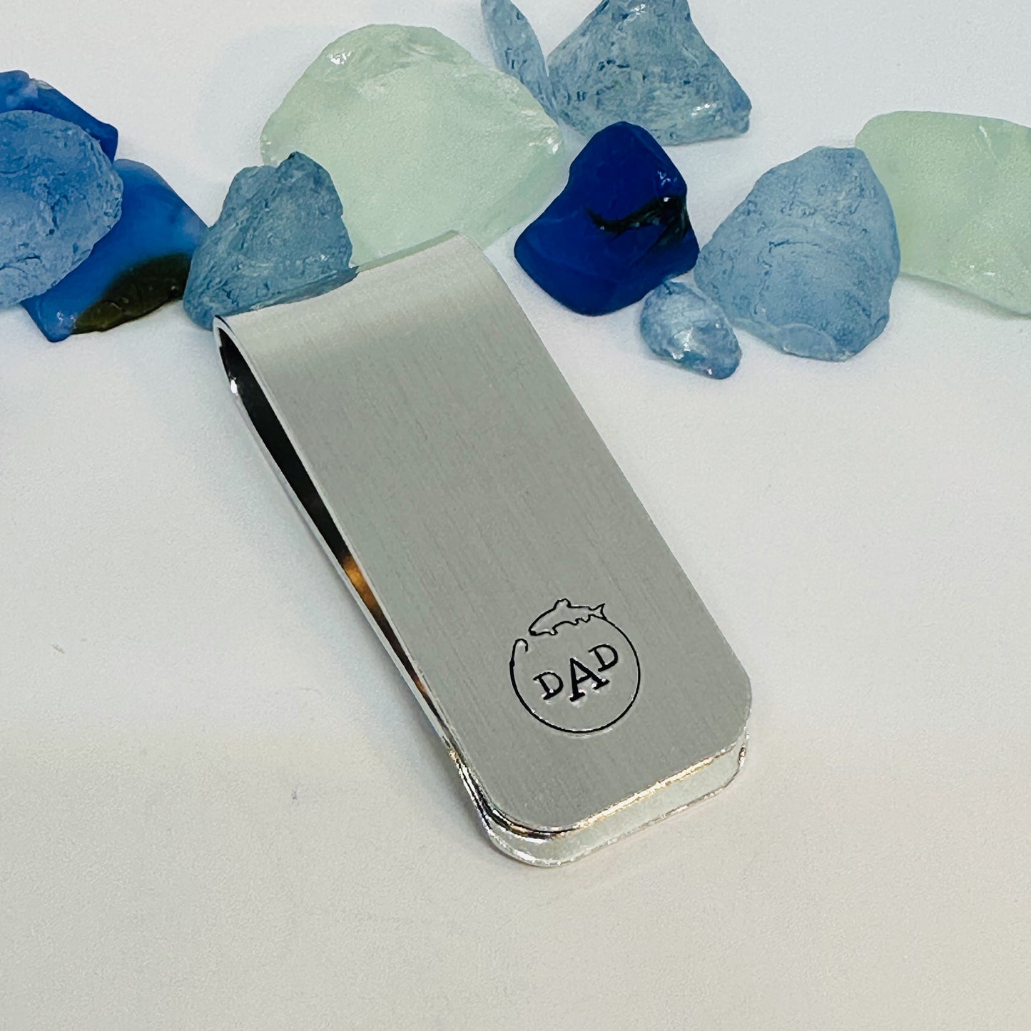 Dad Father Money Cash Clip - Hand Stamped Metal Money Clip - Father's Day Valentine's Day Groom Best Man Gift