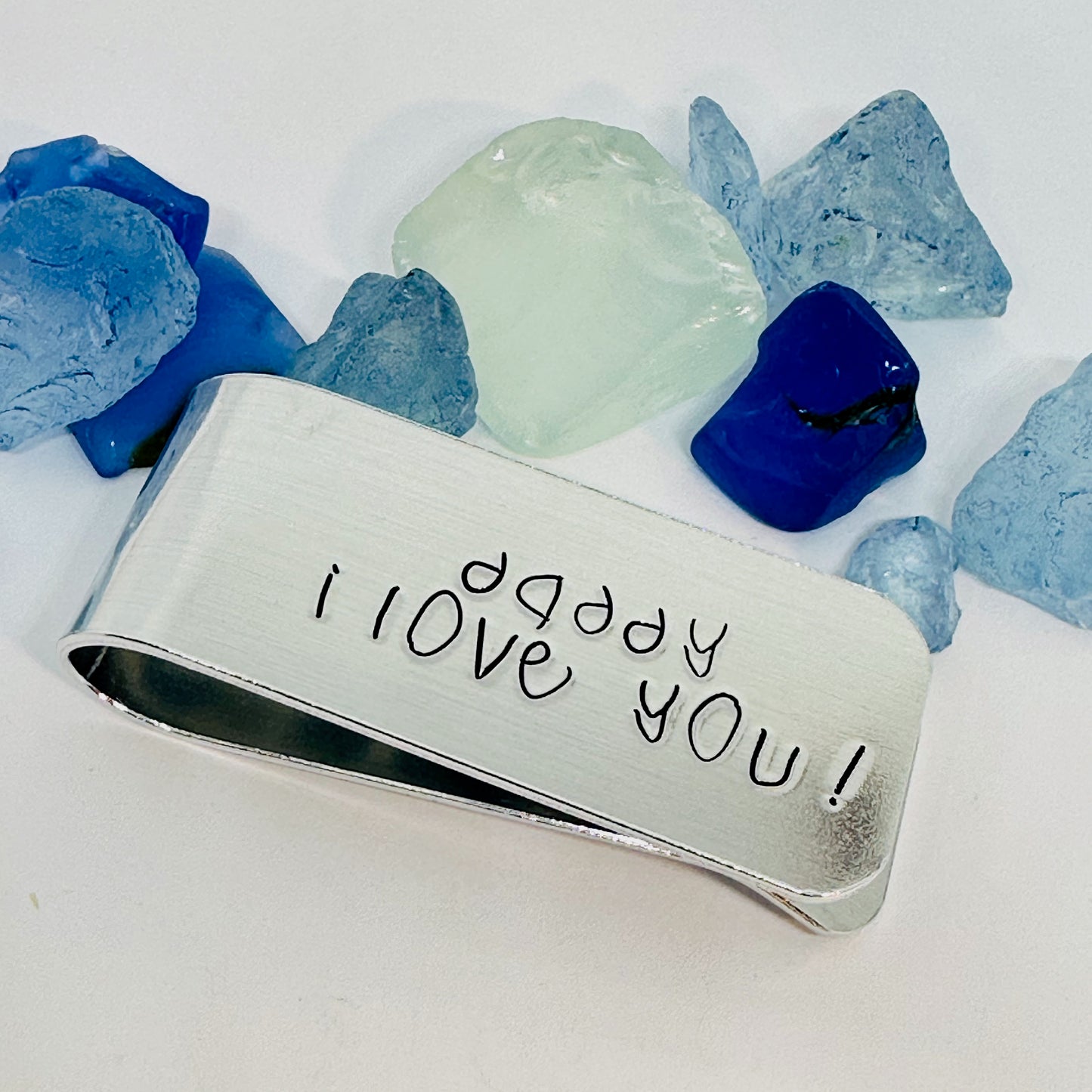 Dad Father Money Cash Clip - Hand Stamped Metal Money Clip - Father's Day Valentine's Day Groom Best Man Gift