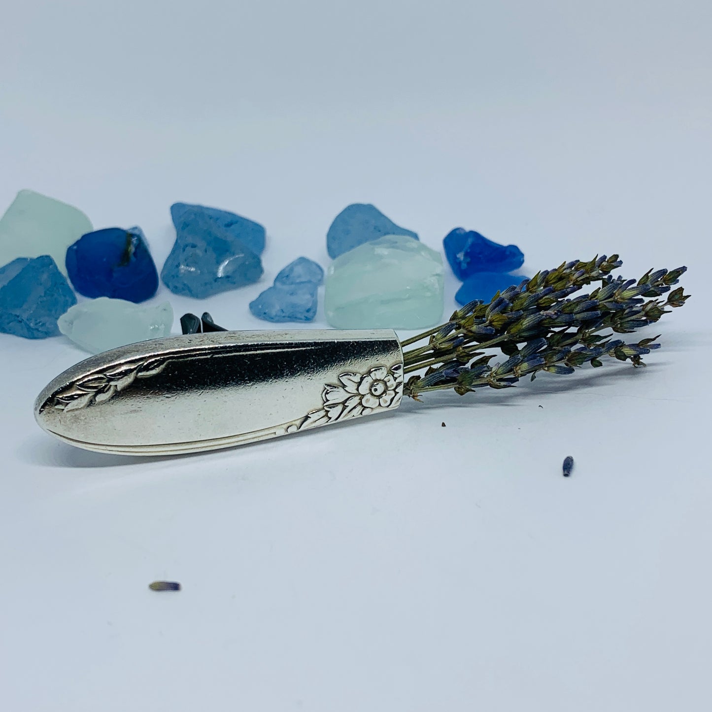 Vintage Silverware Car Vent Bud Vase | Silverplate Essential Oils Flowers | Up-Cycled Antique