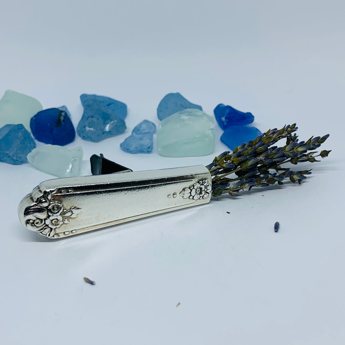 Vintage Silverware Car Vent Bud Vase | Silverplate Essential Oils Flowers | Up-Cycled Antique