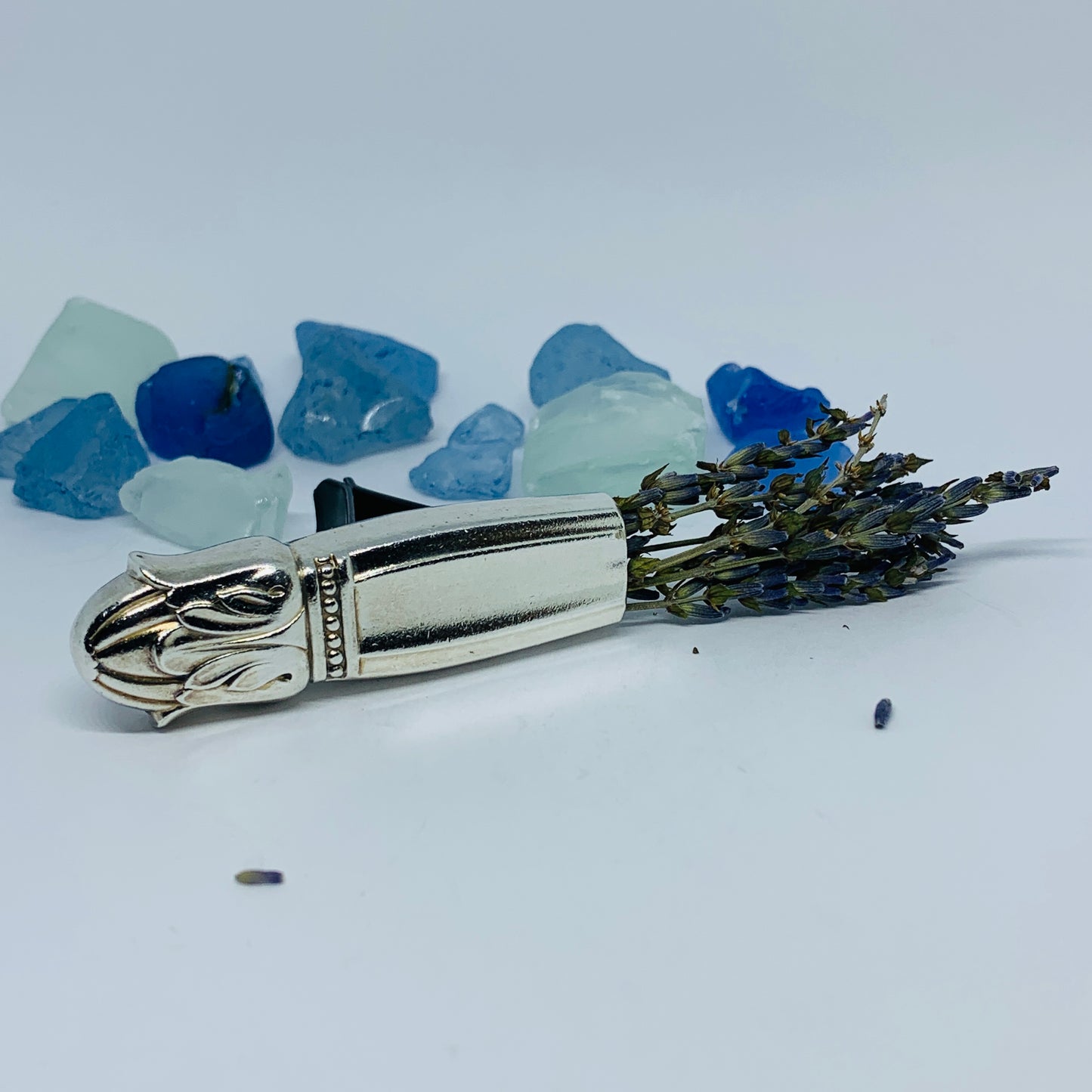 Vintage Silverware Car Vent Bud Vase | Silverplate Essential Oils Flowers | Up-Cycled Antique