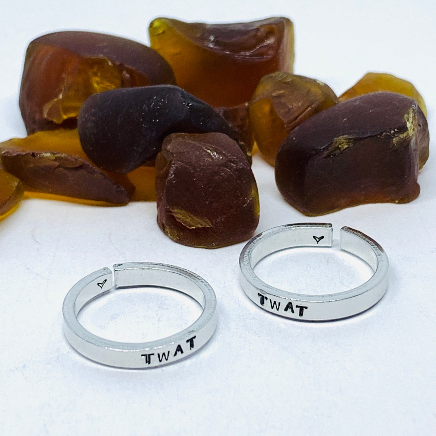 TWAT Stamped Metal Mini Stacking Adult Ring | Statement Jewelry | Today We’ll All Try