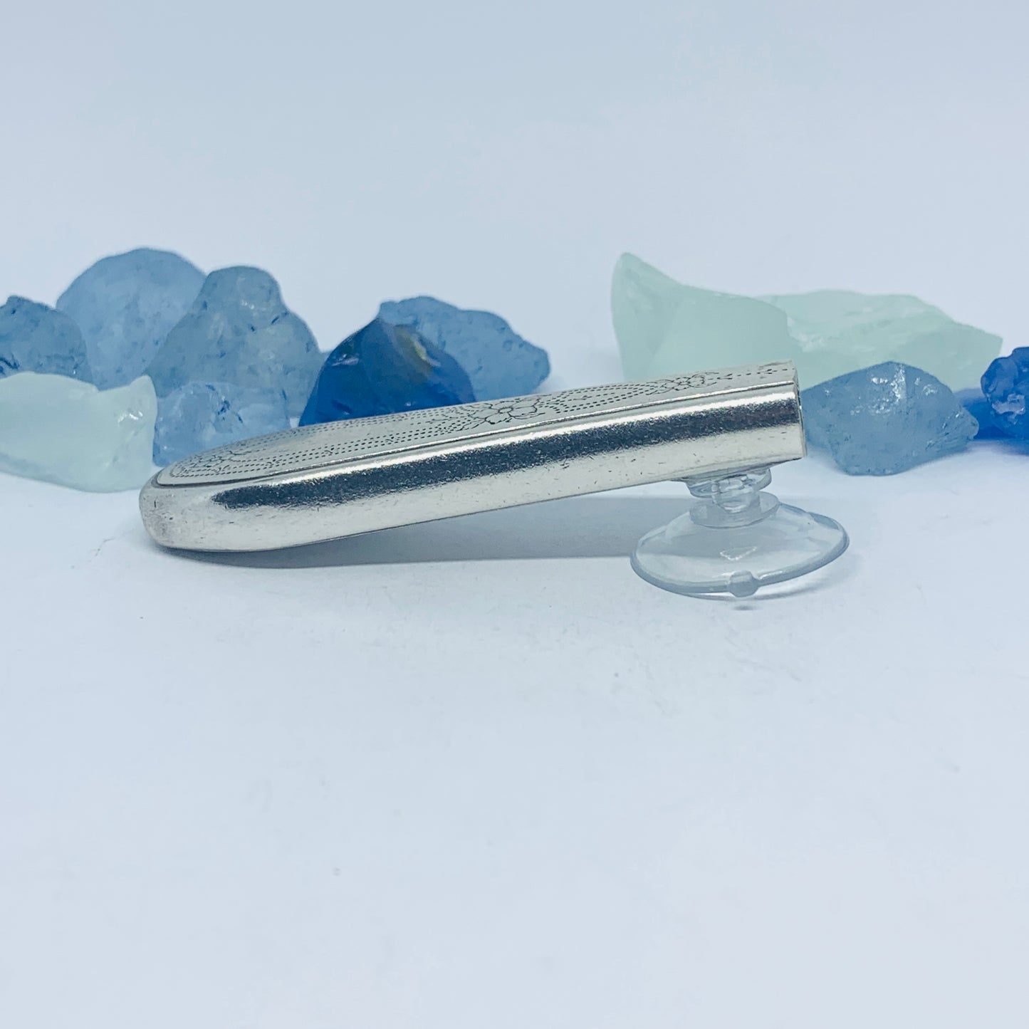 Vintage Silverware Bud Vase with Suction Cups | Silverplate Essential Oils Flowers | Up-Cycled Antique