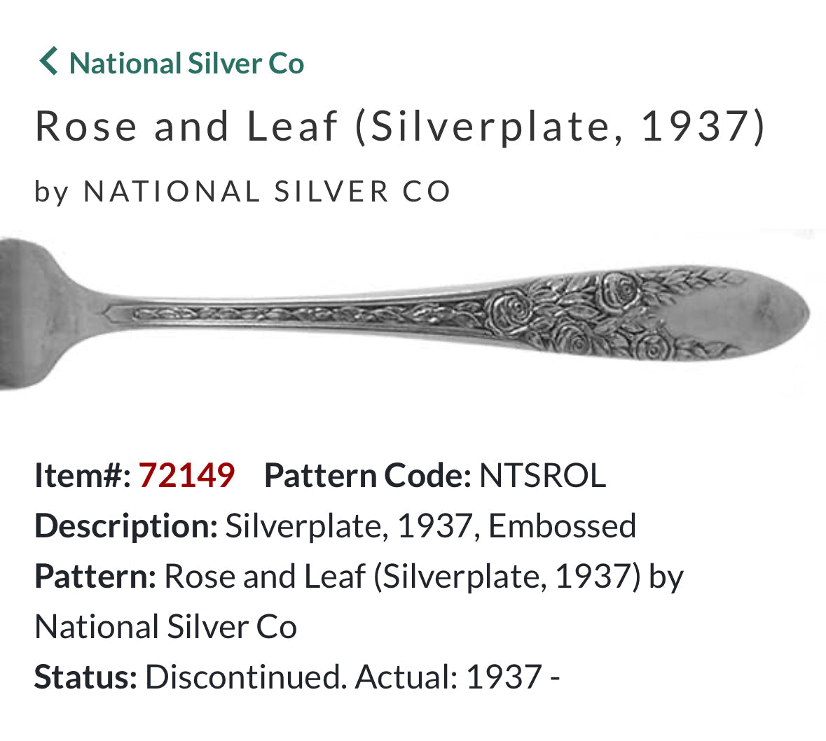 “Rose and Leaf” Vintage Pendant Necklace | Silverplate 1937 | Up-Cycled | Antique