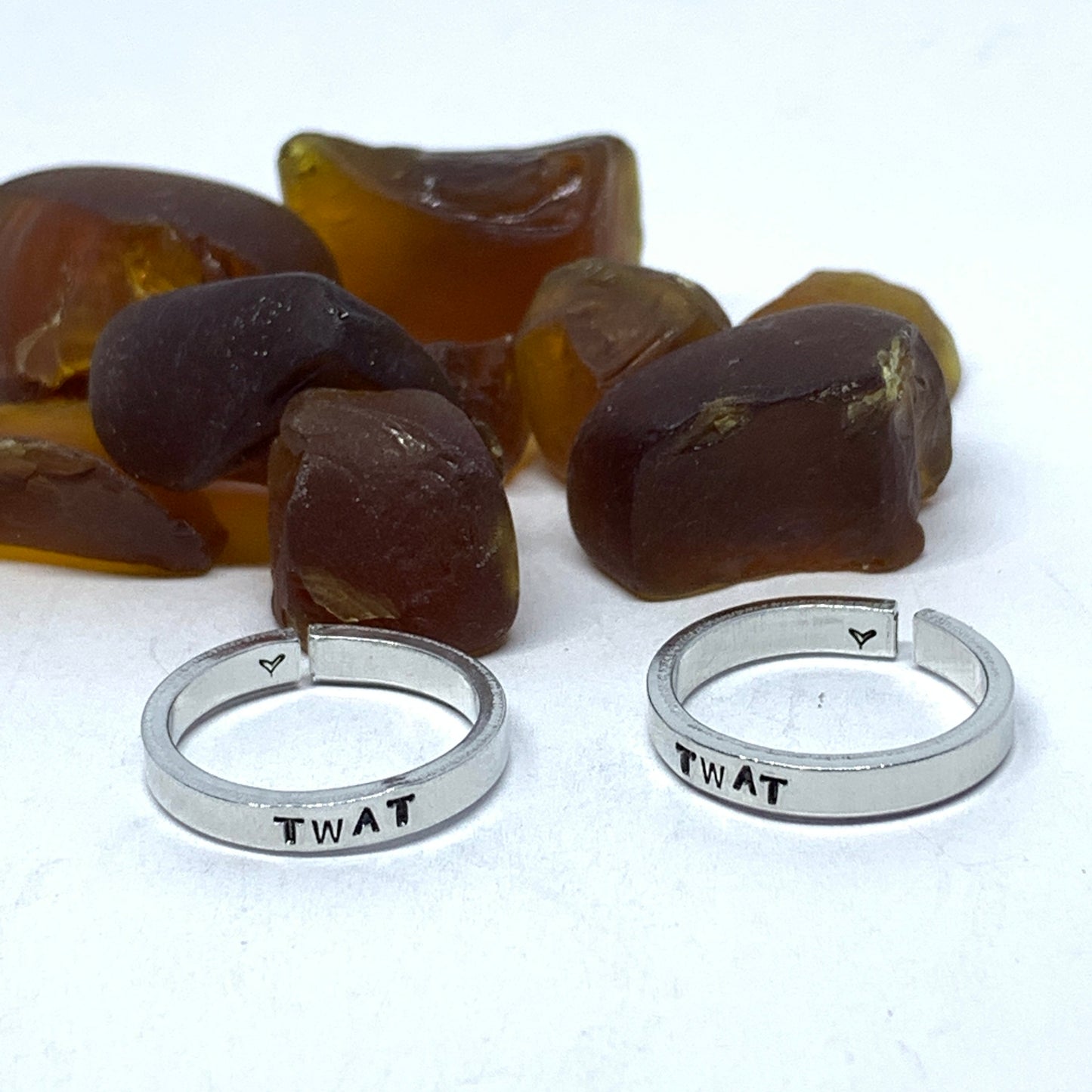TWAT Stamped Metal Mini Stacking Adult Ring | Statement Jewelry | Today We’ll All Try