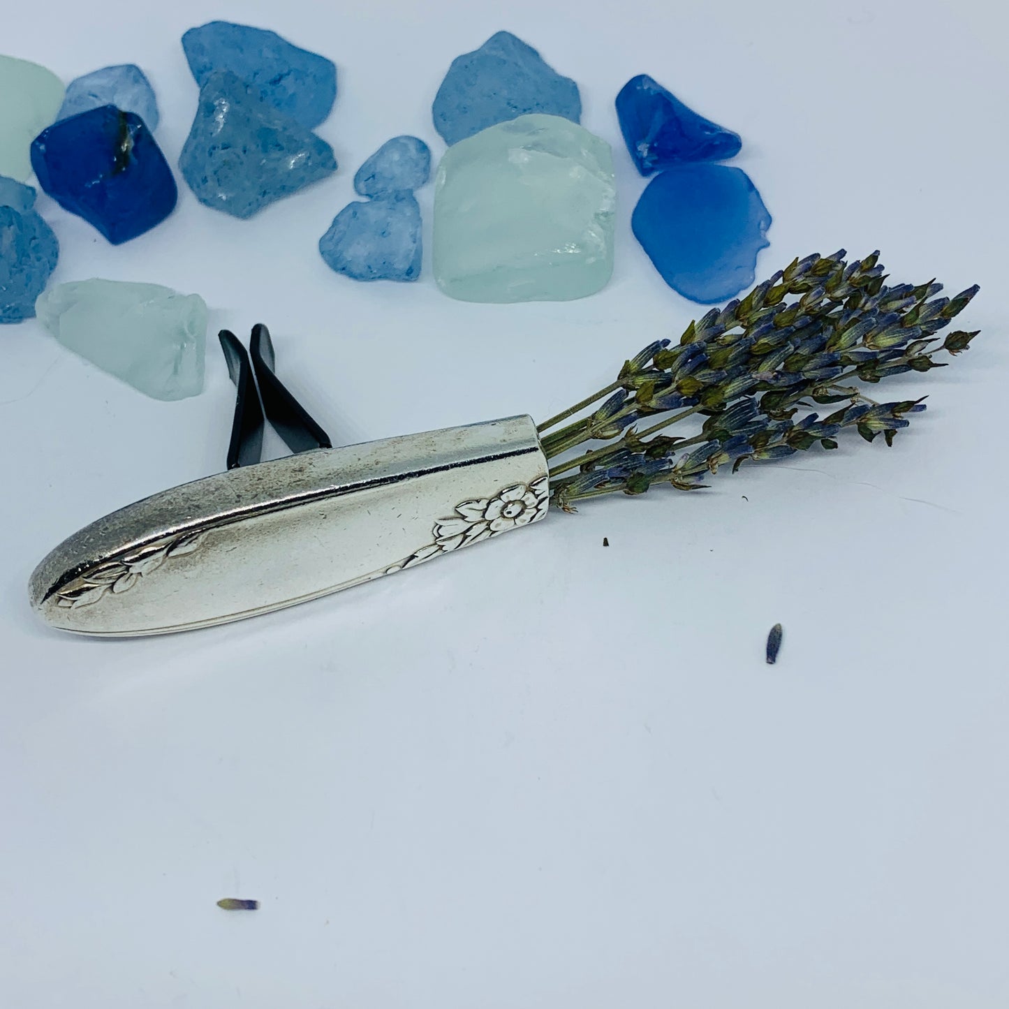 Vintage Silverware Car Vent Bud Vase | Silverplate Essential Oils Flowers | Up-Cycled Antique