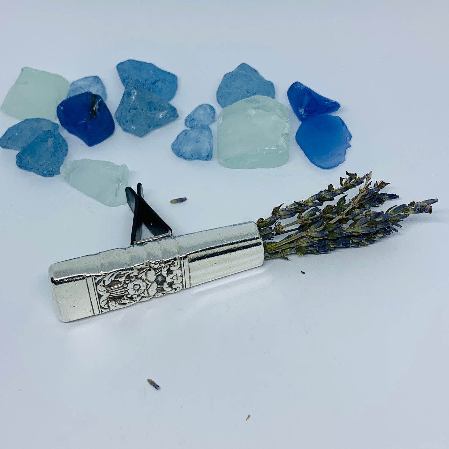 Vintage Silverware Car Vent Bud Vase | Silverplate Essential Oils Flowers | Up-Cycled Antique