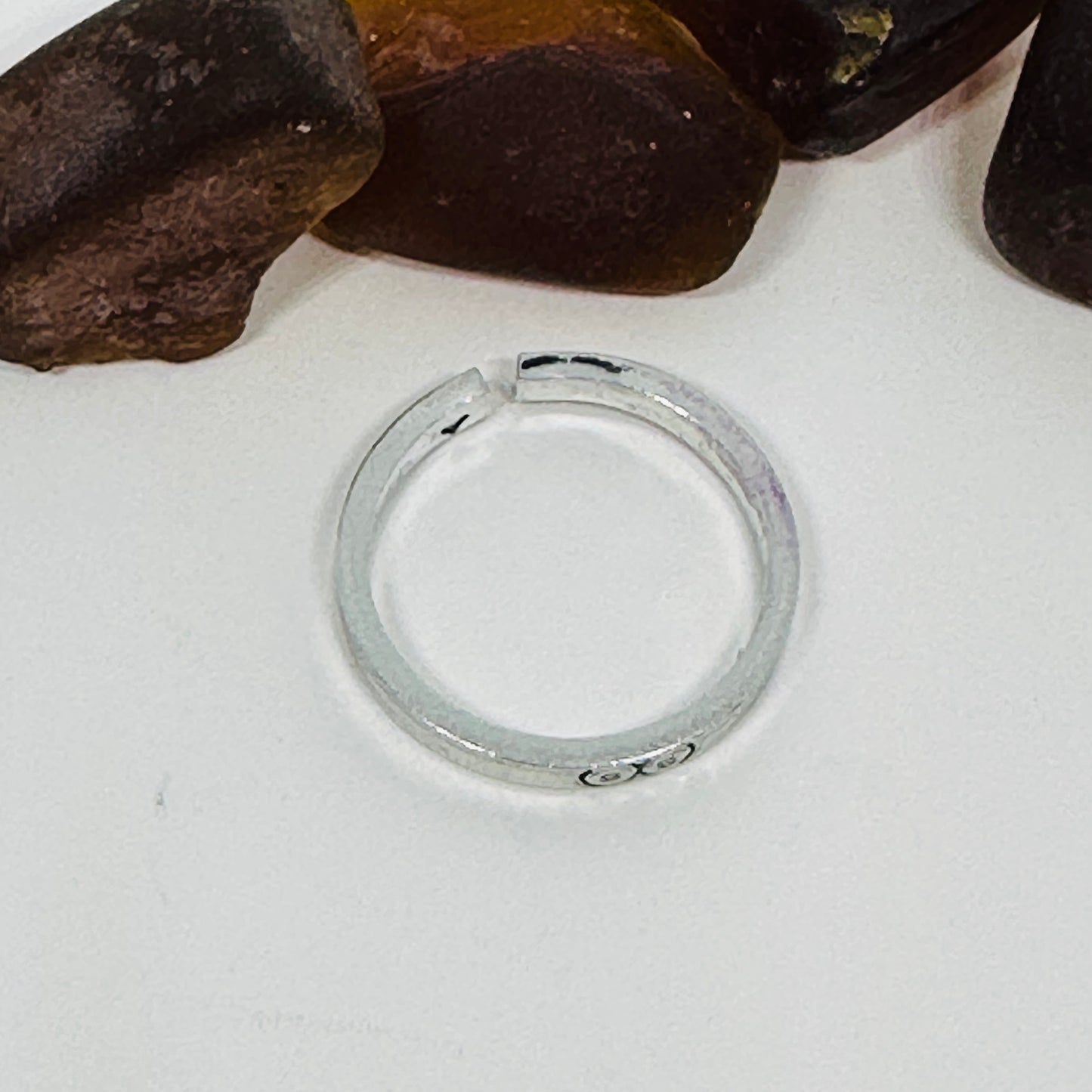 Boobs Design Mini Stacking Adult Ring | Statement Ring | Stamped Metal Boobies Ring | Stacking Stamped Metal Ring | Stamped Metal Bewbies