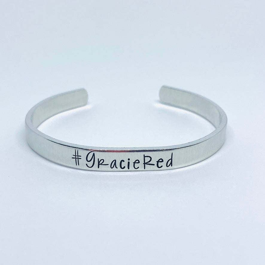 Peloton Inspired Leaderboard Handle - Hand Stamped Cuff Bracelet - Personalize Me!