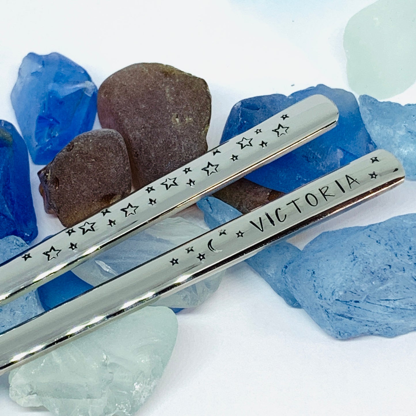Personalized Chopsticks | Hand Stamped Stainless Steel Chopsticks | Customized Utensils | Housewarming Gifts for Couples