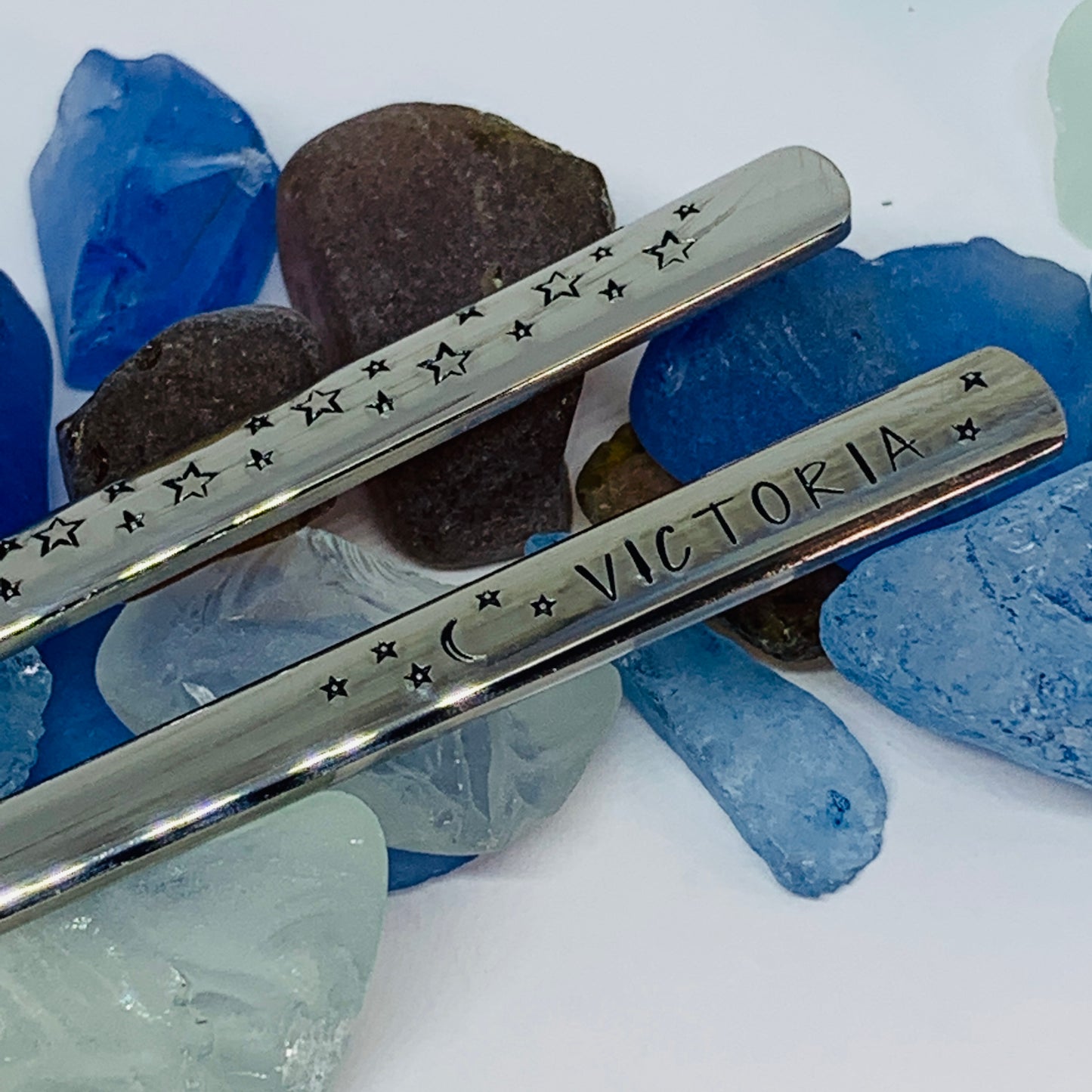Personalized Chopsticks | Hand Stamped Stainless Steel Chopsticks | Customized Utensils | Housewarming Gifts for Couples