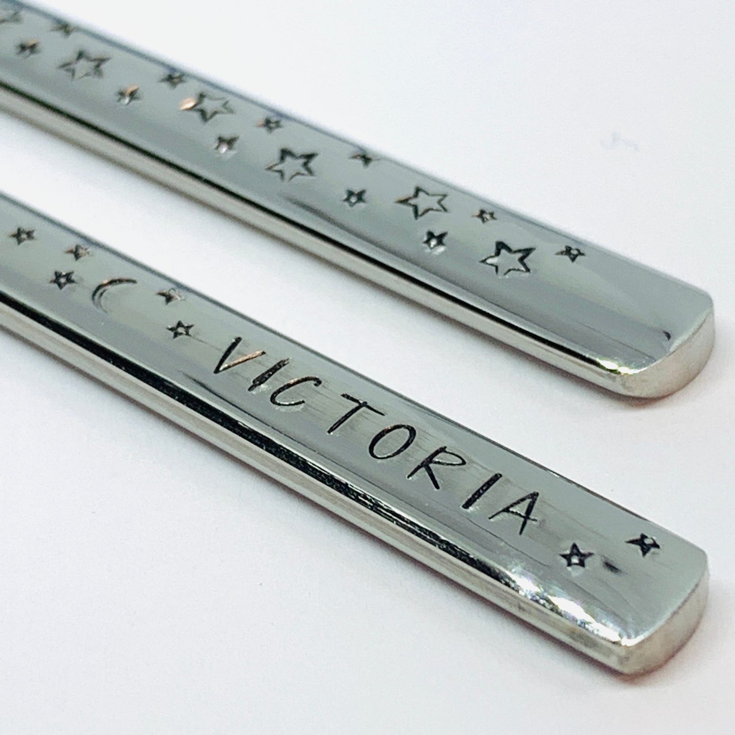 Personalized Chopsticks | Hand Stamped Stainless Steel Chopsticks | Customized Utensils | Housewarming Gifts for Couples