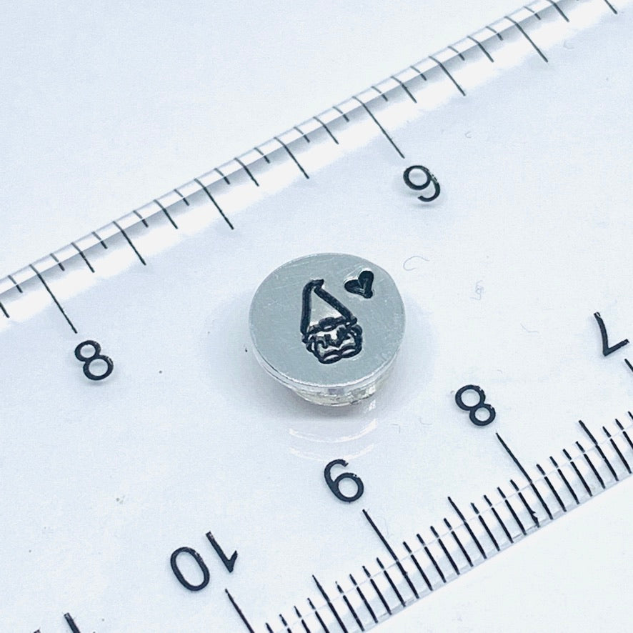 Gnome Love - Hand Stamped Super Strong Magnet