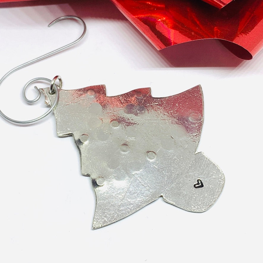 Swarovski Lights - Hand Stamped Ornament