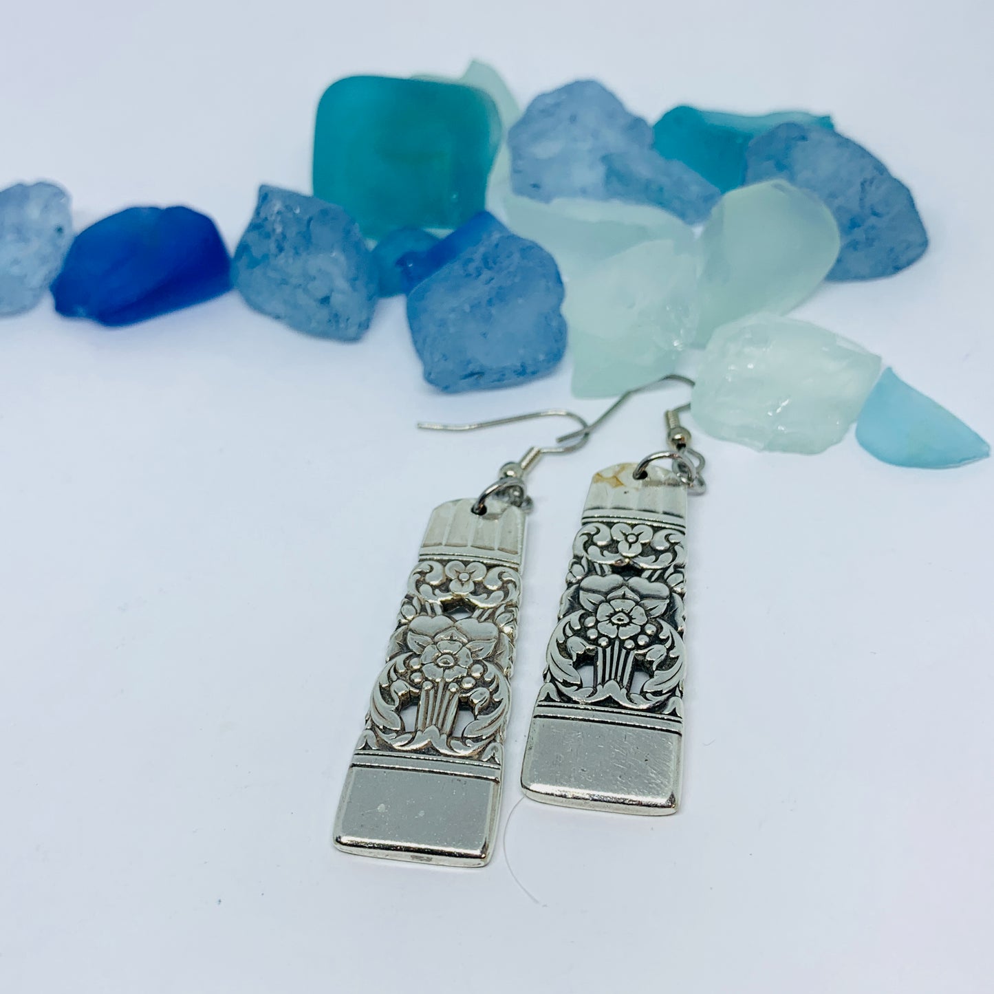 “Coronation” 1936 Vintage Silverware Spoon Earrings | Repurposed Jewelry | Earrings