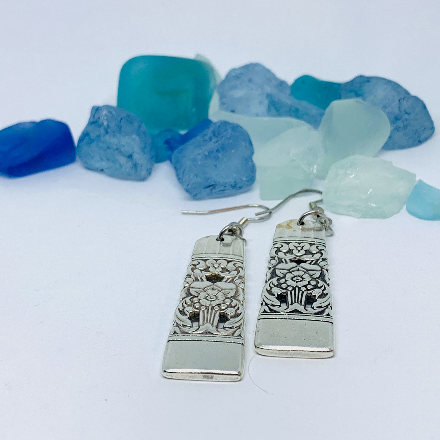 “Coronation” 1936 Vintage Silverware Spoon Earrings | Repurposed Jewelry | Earrings