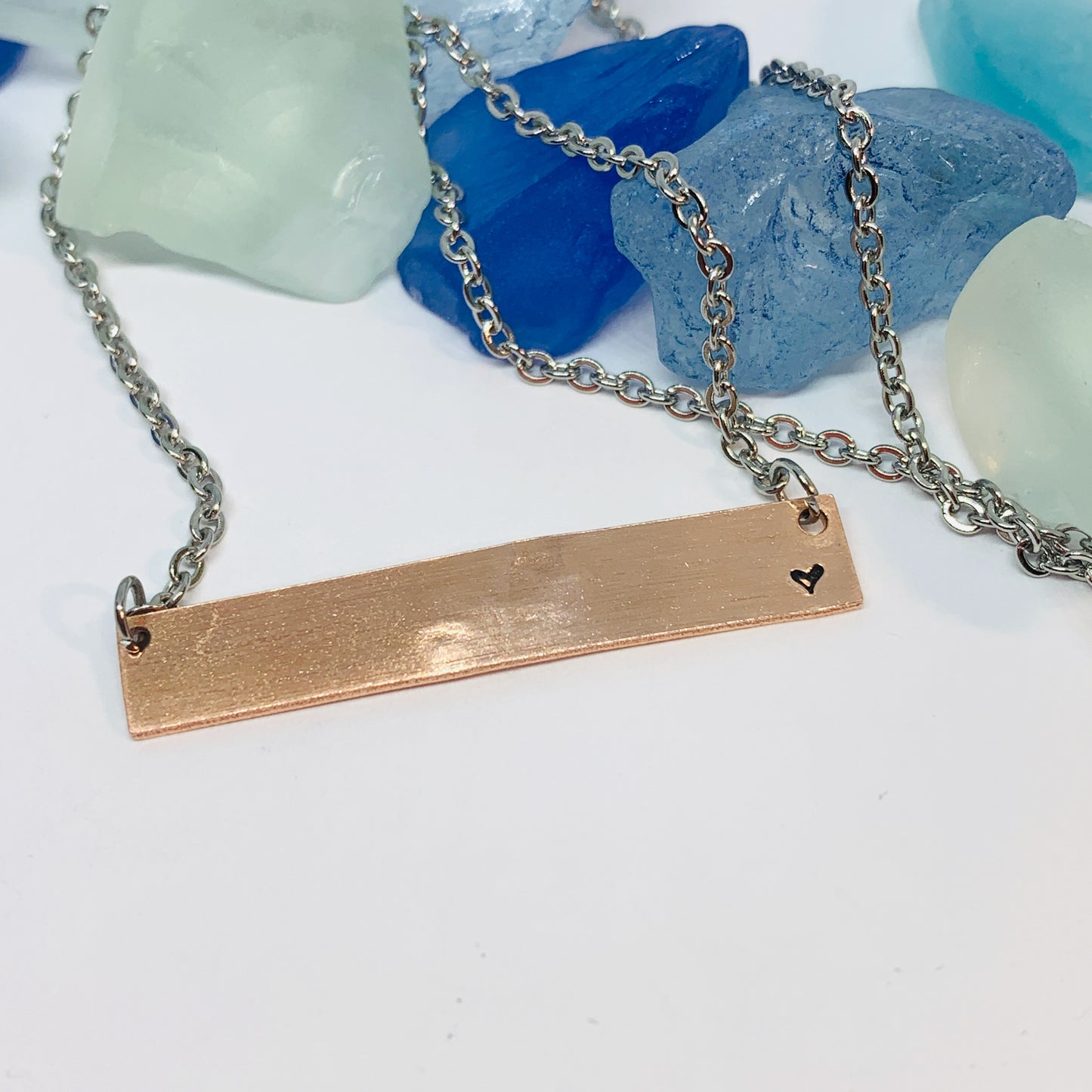 Mom Elephant Baby Elephants Mother's Day Bar Necklace | Personalized Stamped Necklace | Mother's Day Gift | Mother Child Stamped Bar Jewelry